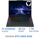 Lenovo Legion 5 15IRX10 i7-14700HX/32GB DDR5/1TB SSD/RTX 5060 8G/15.1" WQXGA 165Hz Noir Prix Maroc