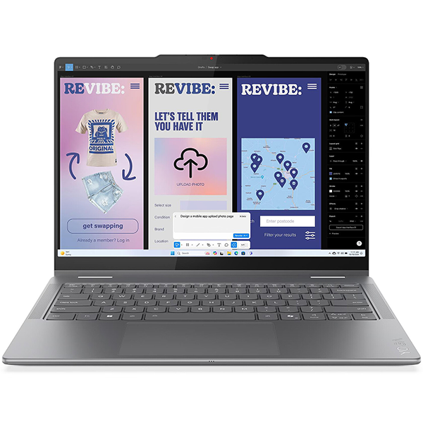 Lenovo Yoga 7 2-in-1 14ILL10 Ultra 7 256V/32GB DDR5/1TB SSD/14" OLED 2.8K Luna Gris Prix Maroc