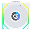 Lian Li UNI Fan SL Wireless LCD Reverse 120 White (Triple Pack) Casablanca