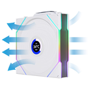 Lian Li Uni Fan TL-LCD 120 Wireless Reverse Blanc (Pack de 3) Casa