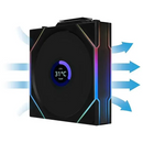 Lian Li Uni Fan TL LCD 120 Wireless RGB Noir (Pack de 3) Casa