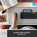 Logitech Desk Mat Studio Series Gris Maroc