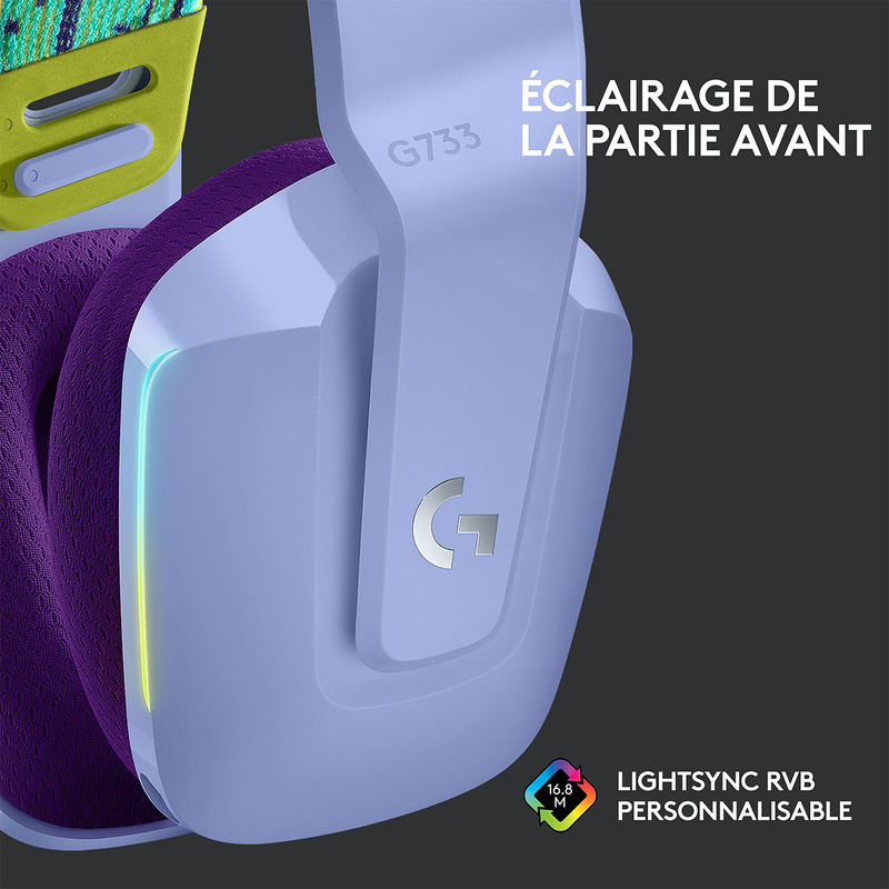 Logitech G733 Lightspeed (Lilac) Maroc Prix