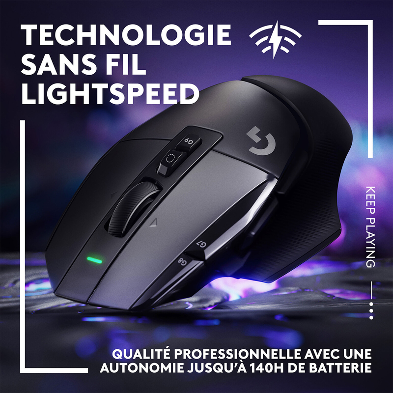 Logitech G G502X Lightspeed Black Maroc