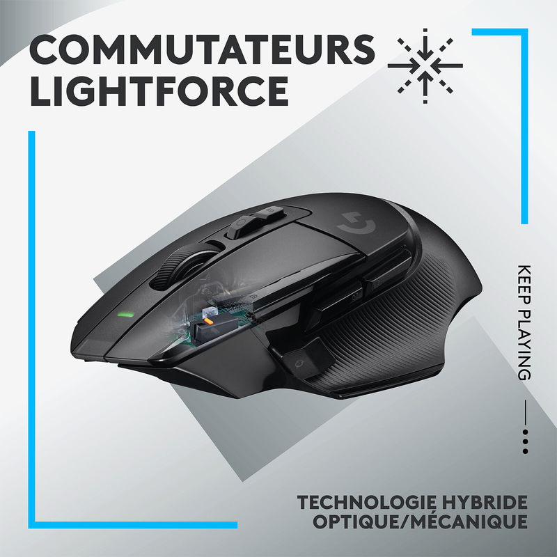 Logitech G G502X Lightspeed Black Maroc Prix