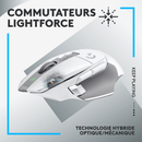 Logitech G G502X Lightspeed White Maroc Prix