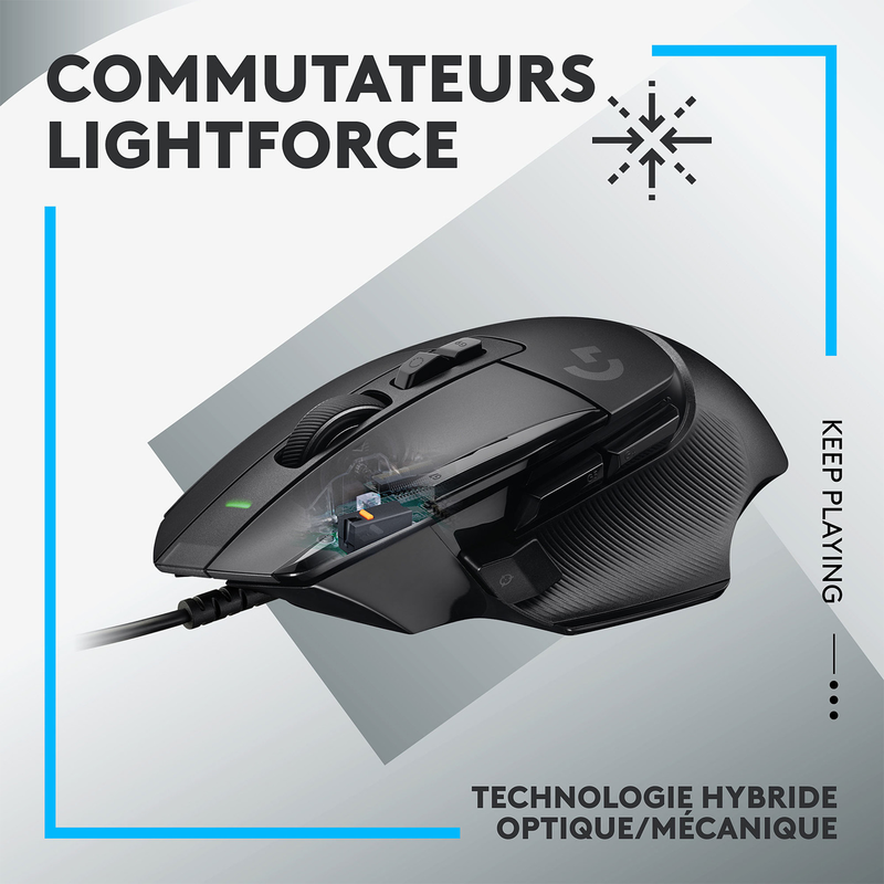 Logitech G G502X Noir Maroc Prix