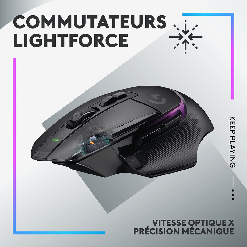 Logitech G G502X Plus Noir Maroc Prix