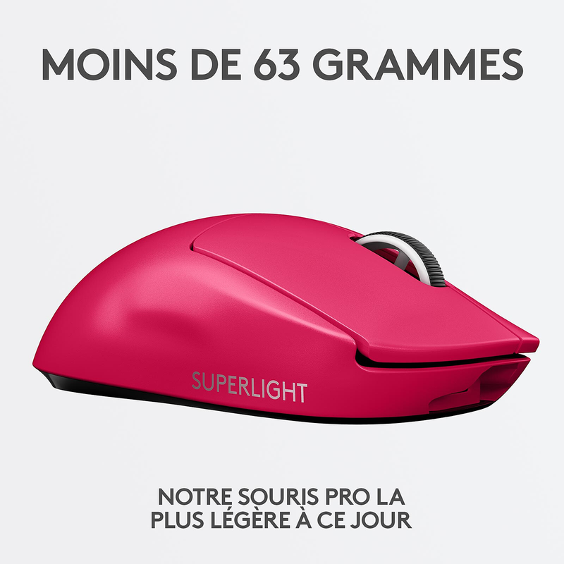 Logitech G Wireless Gaming Pro X Superlight (Magenta) Maroc Prix