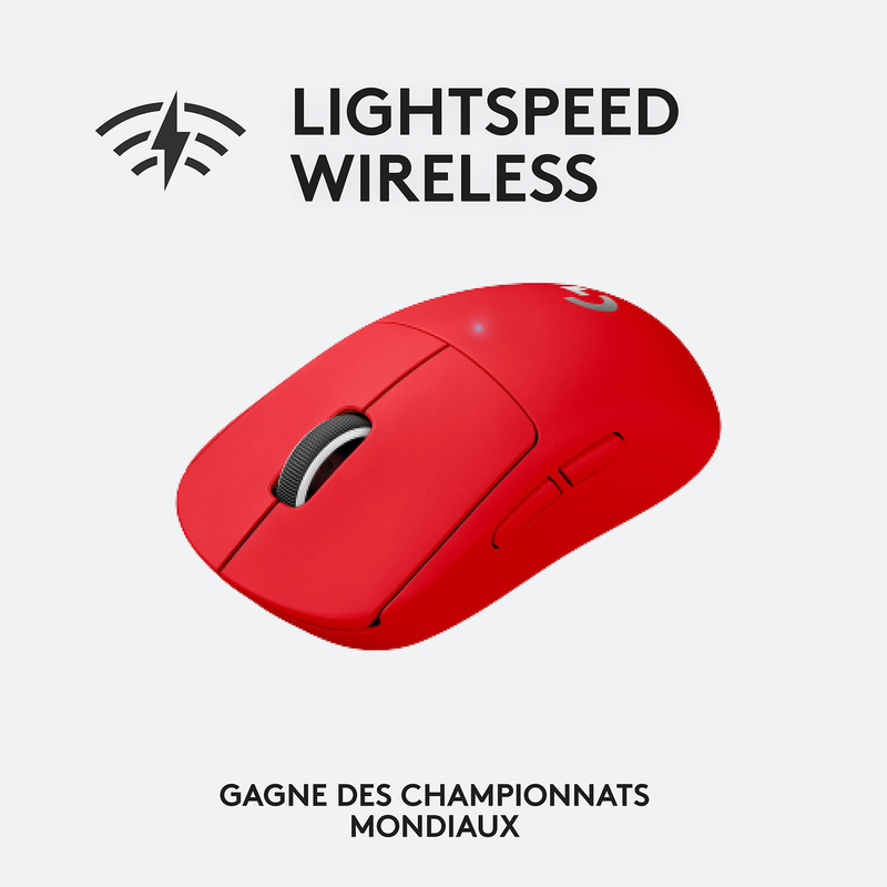Logitech G Wireless Gaming Pro X Superlight (Red) Maroc