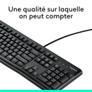Logitech K120 Corded Keyboard Qwerty Maroc