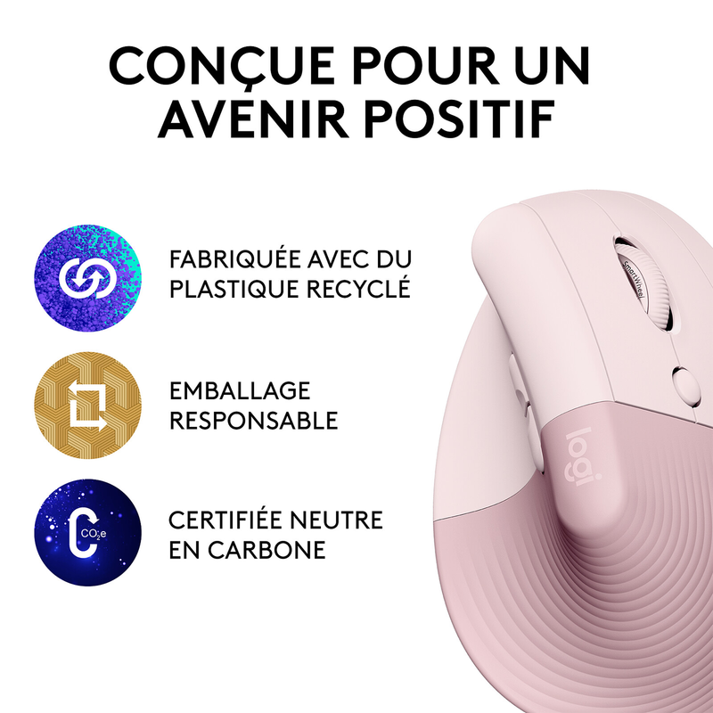 Logitech Lift (Rose) Maroc Prix