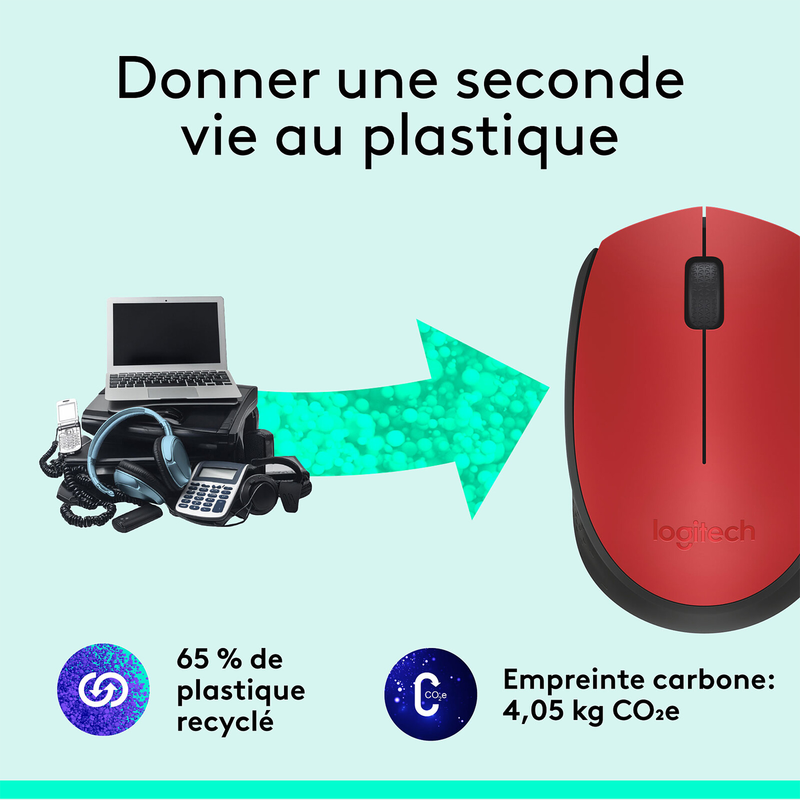 Logitech M171 Wireless Red Prix Marrakech