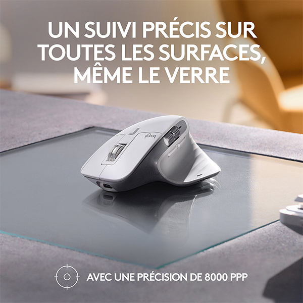 Logitech MX Master 3S for Mac (Gris Pâle) Casa
