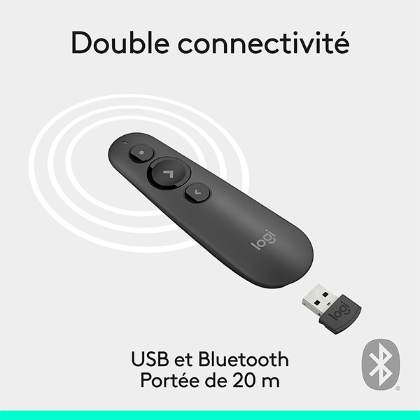 Logitech R500s Laser Presentation Remote (Graphite) Maroc