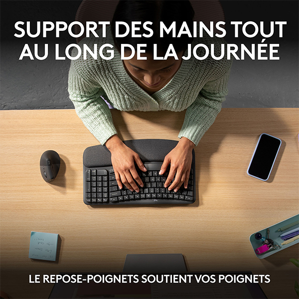 Logitech Wave Keys (Noir) Maroc