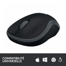 Logitech Wireless Mouse M185 (Gris) Maroc