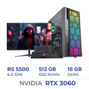 Setup Complet Techspace Ryzen 5 5500/512 GB SSD/16GB/RTX 3060