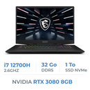 MSI Stealth GS77 12UH-088ES i7-12700H/32GB/1TB SSD/RTX3080 8GB 17.3"