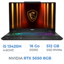 MSI Cyborg 15 B13WEKG-1249FRNN i5-13420H/16GB DDR5/512GB SSD/RTX 5050 8GB/15.6" FHD 144Hz/Win11 Prix Maroc