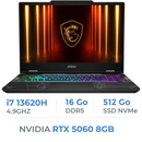 MSI Cyborg 15 B13WFKG-831MA i7-13620H/16GB DDR5/512GB SSD/RTX 5060 8GB/15.6" 144Hz/Win11 Prix Maroc