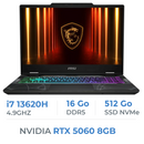 MSI Cyborg 15 B13WFKG-833XMA i7-13620H/16GB DDR5/512GB SSD/RTX 5060 8GB/15.6" 144Hz/FreeDos Prix Maroc