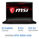 MSI GF63 THIN i5-11400H/8GB/512GB SSD/RTX3050 4GB/15.6'' 144Hz Prix Maroc