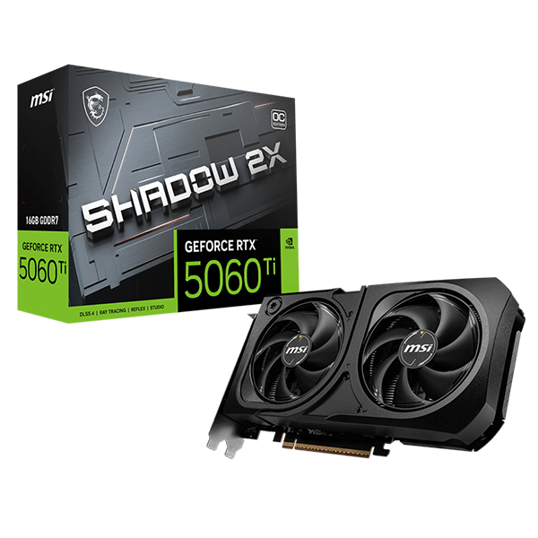 MSI GeForce RTX 5060 Ti 16G SHADOW 2X OC PLUS (BULK) Maroc