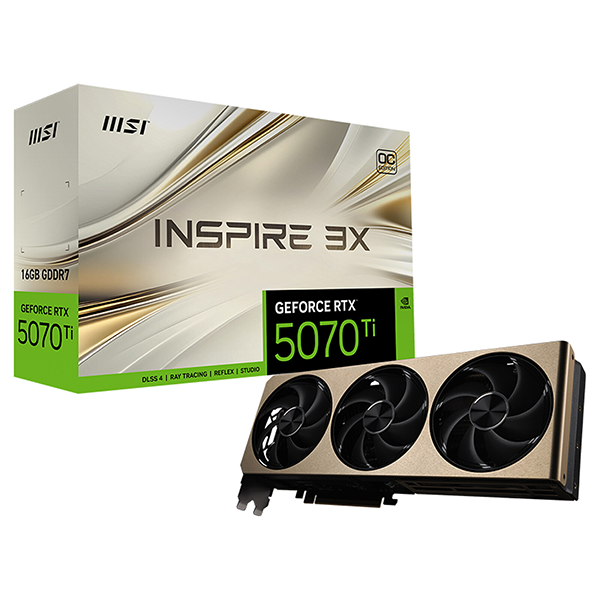 MSI GeForce RTX 5070 Ti 16G INSPIRE 3X OC PLUS Prix Maroc