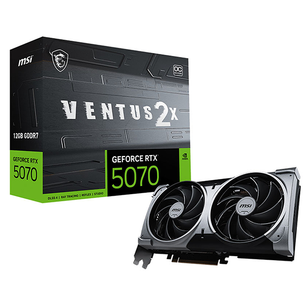 MSI GeForce RTX 5070 VENTUS 2X OC 12GB GDDR7 Prix Maroc