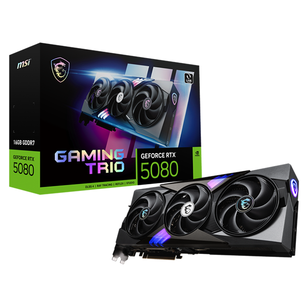 MSI GeForce RTX 5080 GAMING TRIO 16GB GDDR7 Maroc