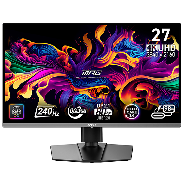 MSI MPG 272URX QD-OLED 27" 240Hz 0.03ms 4K Prix Maroc