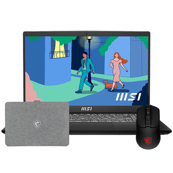 MSI Modern 15 H C2RMG-298MA  Intel Core 9-270H/16GB DDR4/512GB SSD/IRIS XE/15.6" FHD/Sleeve +Souris Prix Maroc