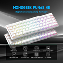 MonsGeek FUN68 HE White (Magnetic Switch) Casablanca