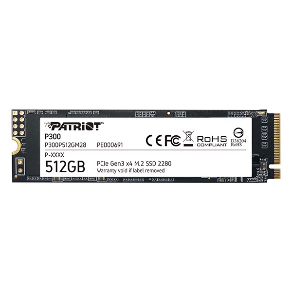 PATRIOT P300 M.2 PCIE NVME SSD 512GB Prix Maroc