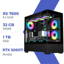 PC Gamer Techspace R5 7600/1TB SSD/32GB/RTX 5060Ti 16GB