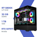 PC Gamer Techspace Ryzen 7 5800X/1 TB SSD/32GB/RTX 5070 Ti