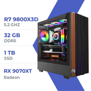 PC Gamer Techspace R7 9800X3D /1TB SSD/32GB/RX 9070XT 16GB