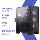 PC Gamer Techspace R9 7900X /1TB SSD/32GB/RX 9060 XT 16GB