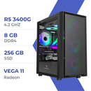 PC Gamer Techspace Ryzen 5 3400G/8GB/256GB SSD/Radeon Vega 11