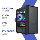 PC Gamer Techspace R7 7700X/1TB SSD/32GB/RTX 5060 Ti 16GB