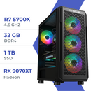 PC Gamer Techspace  R7 5700X/1TB SSD/32GB/RX 9070XT 16GB