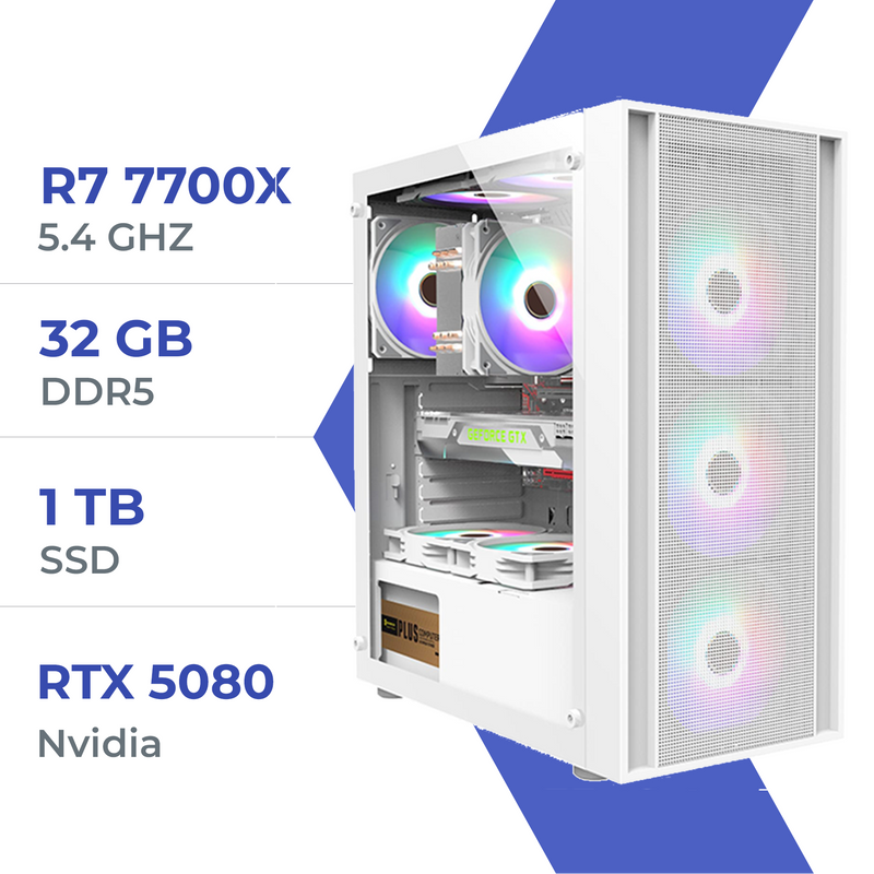 PC Gamer Techspace R7 7700X/1TB SSD/32GB/RTX 5080