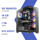 PC Gamer Techspace R5 7600X3D/1TB SSD/16GB/RTX 5070 Ti