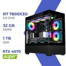 PC Gamer Techspace R7 7800X3D /1TB SSD/32GB/RTX 4070 SUPER