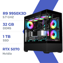 PC Gamer Techspace R9 9950X3D /1TB SSD/32GB/RTX 5070
