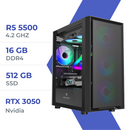 PC Gamer Techspace Ryzen 5 5500/512GB SSD/16GB/RTX 3050 6GB