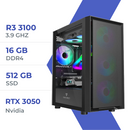 PC Gamer Techspace Ryzen 3 3100/16GB/512GB SSD/RTX 3050 6GB