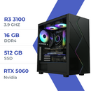 PC Gamer Techspace Ryzen 3 3100/16GB/512GB SSD/RTX 5060