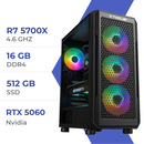 PC Gamer Techspace  R7 5700X/512GB SSD/16GB/RTX 5060